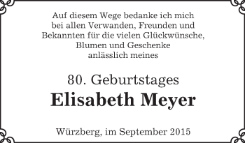 Traueranzeige von Elisabeth Meyer von trauer.echo-online.de