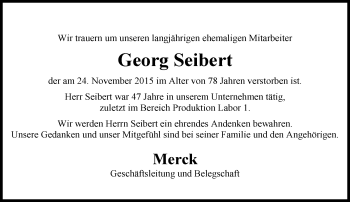Traueranzeige von Georg Seibert von trauer.echo-online.de