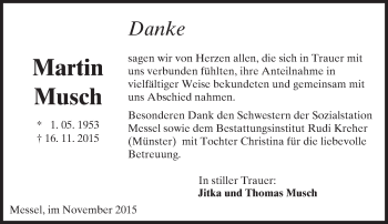 Traueranzeige von Martin Musch von trauer.echo-online.de