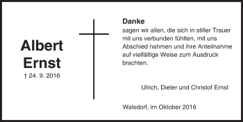 Traueranzeige von Albert Ernst von  Camberger Anzeiger