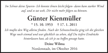 Traueranzeige von Günter Kienmüller von Trauerportal Rhein Main Presse