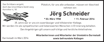 Traueranzeige von Jörg Schneider von trauer.echo-online.de