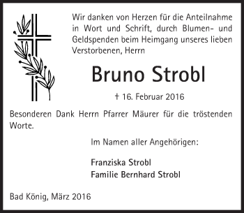 Traueranzeige von Bruno Strobl von trauer.echo-online.de