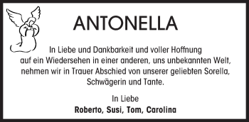 Traueranzeige von Antonella  von  Wiesbaden komplett