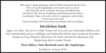 Traueranzeige von Joachim  von  Usinger Anzeiger