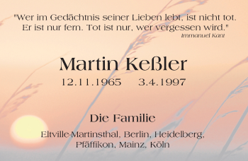 Traueranzeige von Martin Keßler von  Wiesbaden komplett