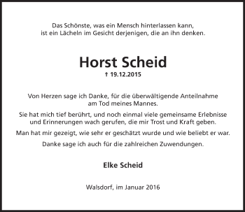 Traueranzeige von Horst Scheid von  Idsteiner Zeitung