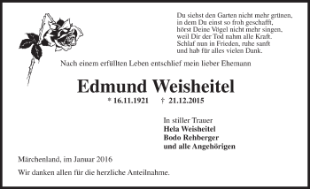 Traueranzeige von Edmund Weisheitel von  Wiesbaden komplett