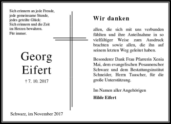 Traueranzeige von Georg Eifert von VRM Trauer