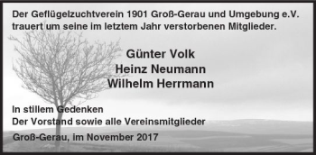 Traueranzeige von Heinz Neumann von Trauerportal Echo Online