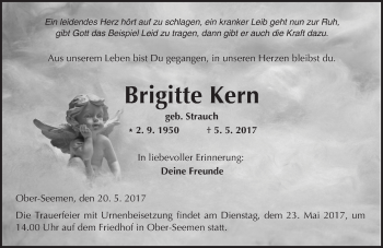Traueranzeige von Brigitte Kern von  Kreisanzeiger