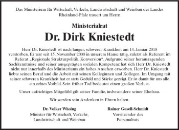 Traueranzeige von Dirk Kniestedt von Trauerportal Rhein Main Presse