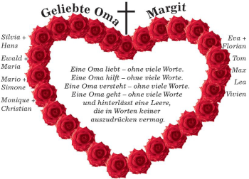 Traueranzeige von Margit  von  Camberger Anzeiger