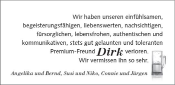 Traueranzeige von Dirk  von vrm-trauer