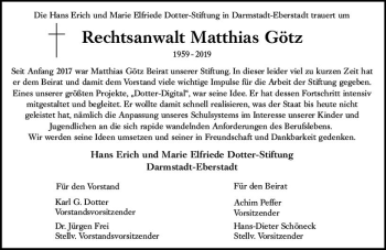 Traueranzeige von Matthias Götz von vrm-trauer