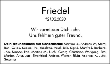 Traueranzeige von Wir vermissen Dich sehr von vrm-trauer