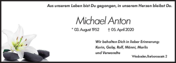 Traueranzeige von Michael Anton von vrm-trauer