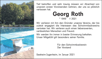 Traueranzeige von Georg Roth von vrm-trauer