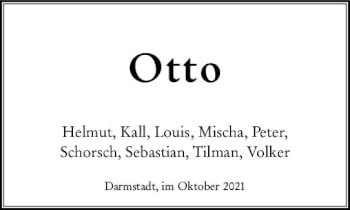 Traueranzeige von Otto  von vrm-trauer