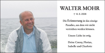Traueranzeige von Walter Mohr von vrm-trauer
