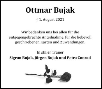 Traueranzeige von Ottmar Bujak von vrm-trauer
