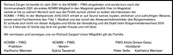 Traueranzeige von Richard Zarges von vrm-trauer Groß-Gerauer Echo