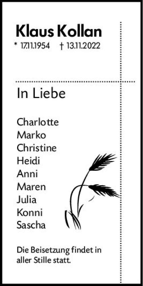 Traueranzeige von Klaus Kollan von vrm-trauer Darmstädter Echo