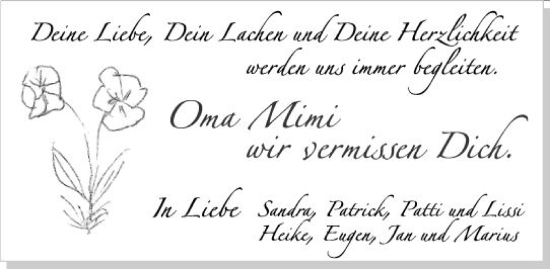 Traueranzeige von Mimi  von vrm-trauer Groß-Gerauer Echo