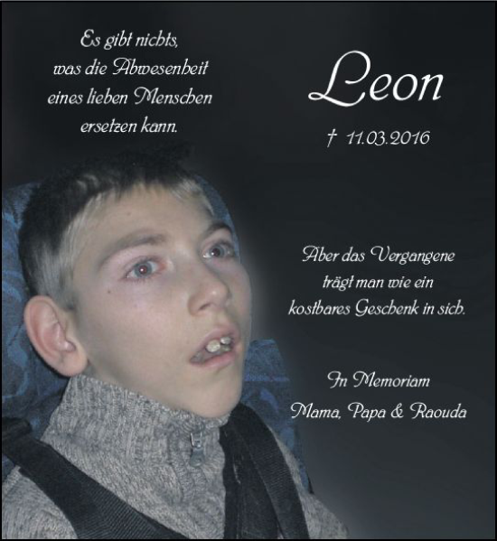 Traueranzeige von Leon  von Dill Block