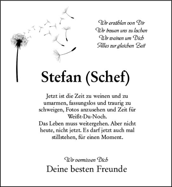 Traueranzeige von Stefan  von Weilburger Tageblatt