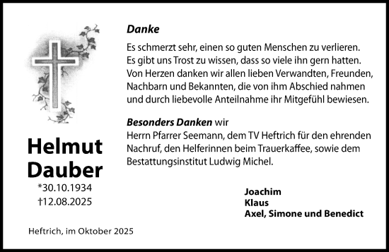 Traueranzeige von Joachim Dauber von Idsteiner Land/Untertaunus