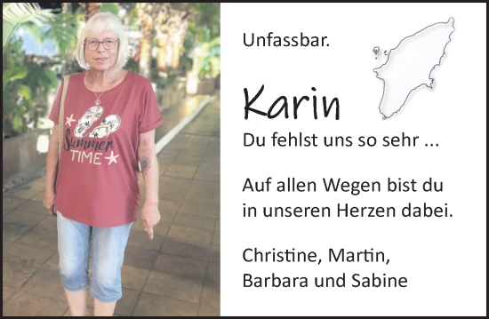 Traueranzeige von Karin Nikel von Odenwälder Echo Traueranzeige von Karin Nikel von Odenwälder Echo