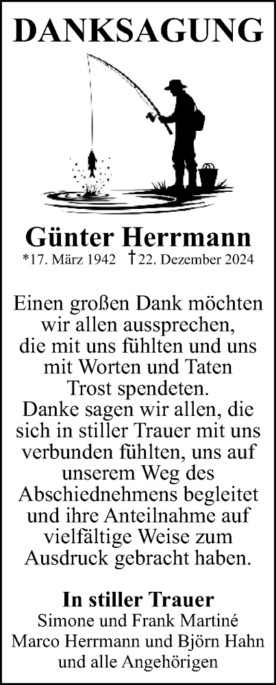 Traueranzeige von Günter Herrmann von Wetzlarer Neue Zeitung