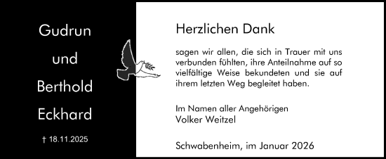 Traueranzeige von Berthold Eckhard von Allgemeine Zeitung Rheinhessen-Nahe