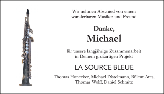 Traueranzeige von Michael Bossong von Darmstädter Echo