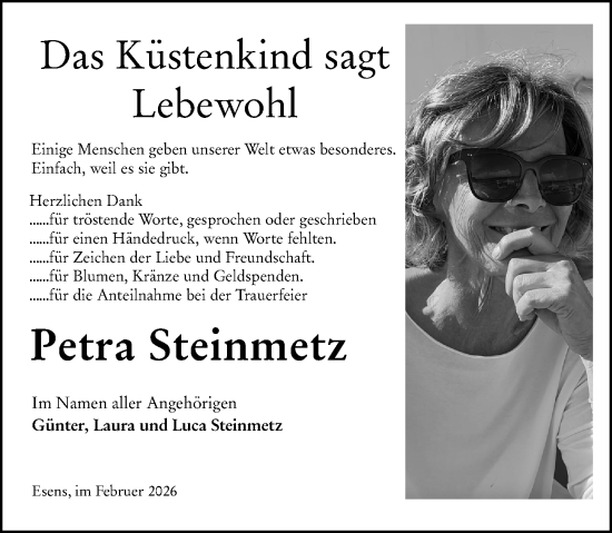 Traueranzeige von Petra Steinmetz von Rüsselsheimer Echo