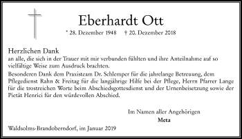 Traueranzeige von Eberhardt Ott von 201 WNZ - Wetzlarer Neue Zeitung (110)