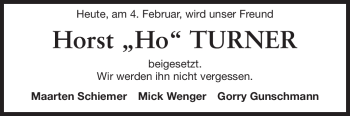 Traueranzeige von Horst Turner von Darmstädter Echo, Odenwälder Echo, Rüsselsheimer Echo, Groß-Gerauer-Echo, Ried Echo