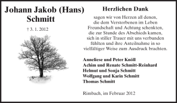 Traueranzeige von Helmut Schmitt von Starkenburger Echo