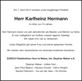 Traueranzeige von Karlheinz Weber von Echo-Zeitungen (Gesamtausgabe)