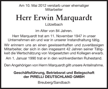 Traueranzeige von Paul Radeck von Odenwälder Echo