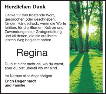 Traueranzeige von Regina  von Starkenburger Echo