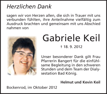 Traueranzeige von Leonhard Keil von Odenwälder Echo