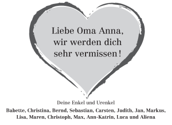 Traueranzeige von Anna Steinlein von Echo-Zeitungen (Gesamtausgabe)