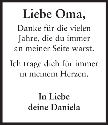 Traueranzeige von Herta Bermond von Rüsselsheimer Echo, Groß-Gerauer-Echo, Ried Echo