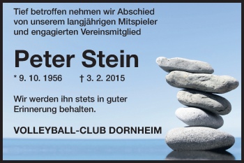 Traueranzeige von Peter Stein von Rüsselsheimer Echo, Groß-Gerauer-Echo, Ried Echo