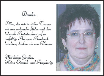 Traueranzeige von Else Eiserloh von Echo-Zeitungen (Gesamtausgabe)