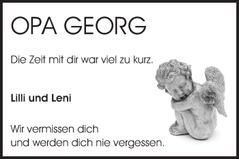 Traueranzeige von Georg Hallstein von Odenwälder Echo