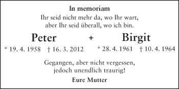 Traueranzeige von Peter Hallstein von Echo-Zeitungen (Gesamtausgabe)