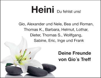 Traueranzeige von Heinrich Hausmann von Echo-Zeitungen (Gesamtausgabe)